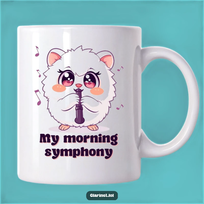 Funny Fluffy Creature Clarinet Mug: A Hilarious Musical Gift for a Joyful Player