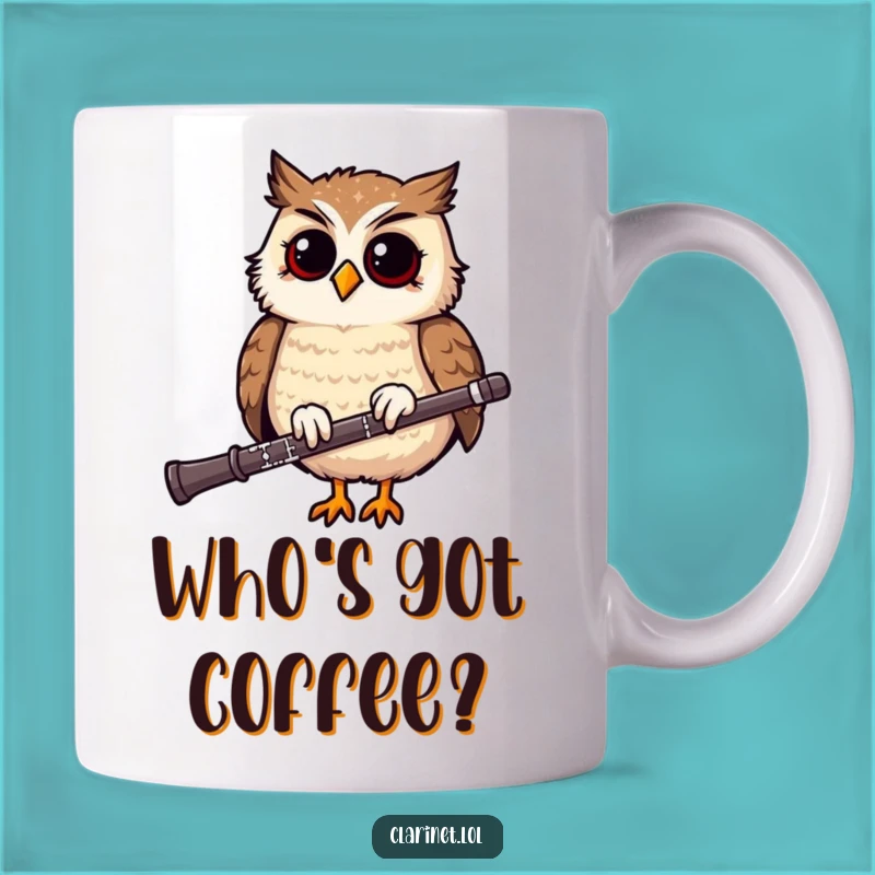 Funny Owl Clarinet Mug: Hooting Good Times for Music Lovers!