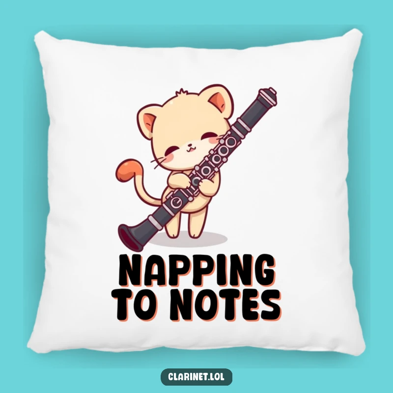 Funny Shy Creature Clarinet Pillow: Comfort for the Timid Music Lover