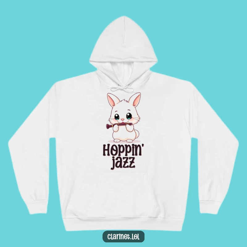 Funny Bunny Clarinet Hoodie: Cozy Up with Musical Comedy!