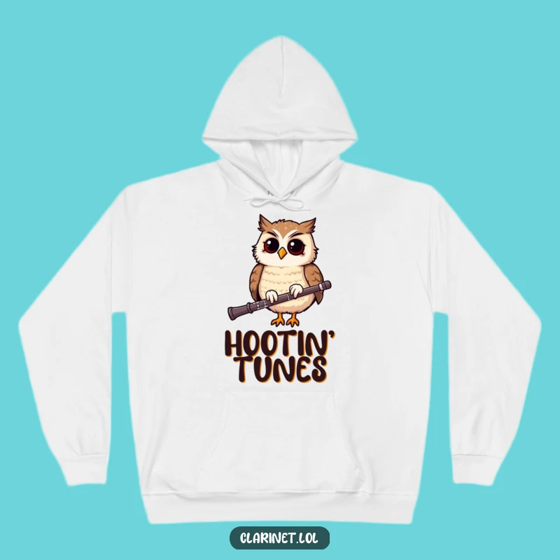 Funny Owl Clarinet Hoodie: Cozy Up with Musical Merriment!