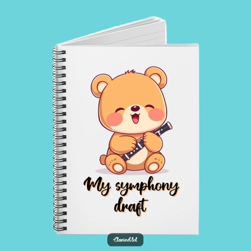 Funny Bear Cub Clarinet Notebook: Jot Down Ideas with Musical Giggles