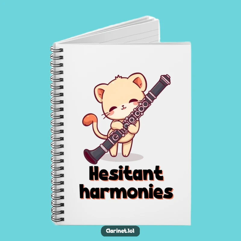 Funny Shy Creature Clarinet Notebook: Jot Down Your Quiet Thoughts