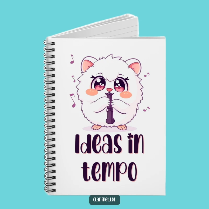 Funny Fluffy Creature Clarinet Notebook: Jot Down Your Musical Ideas with Humor