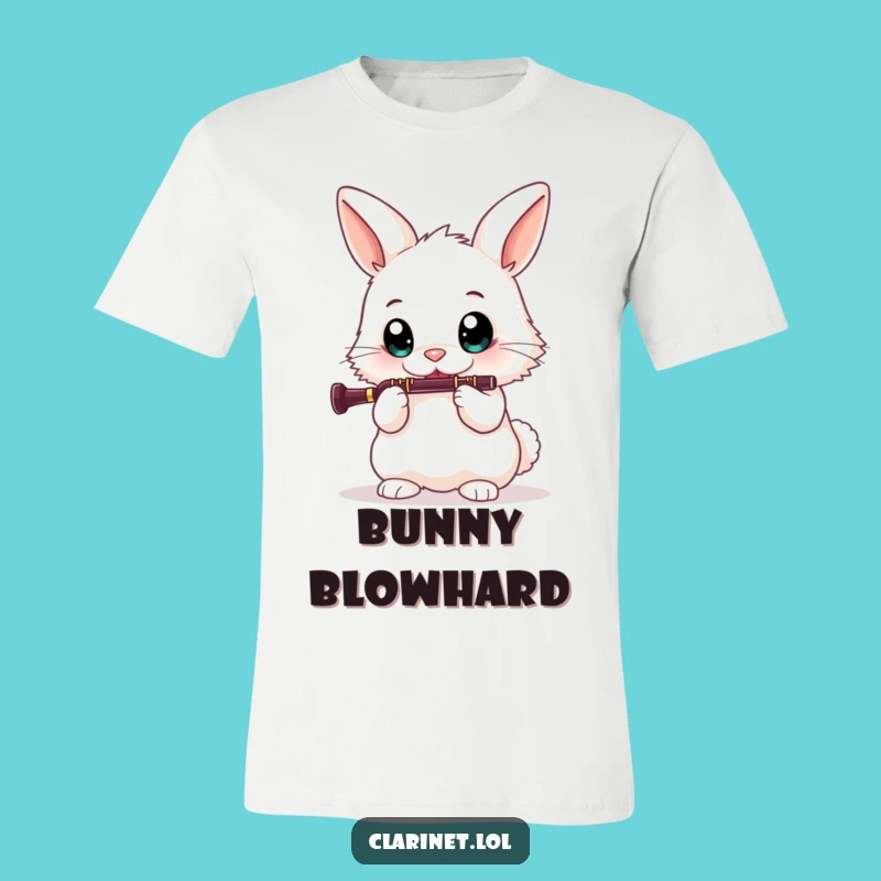 Bunny Clarinet Player T-Shirt: Wear Your Funny Music Passion Proudly!