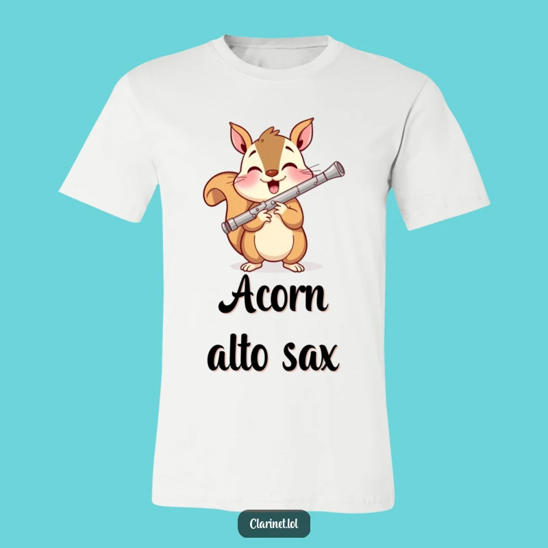 Squirrel Clarinet Tee: Wear Your Funny Musical Spirit Loudly!