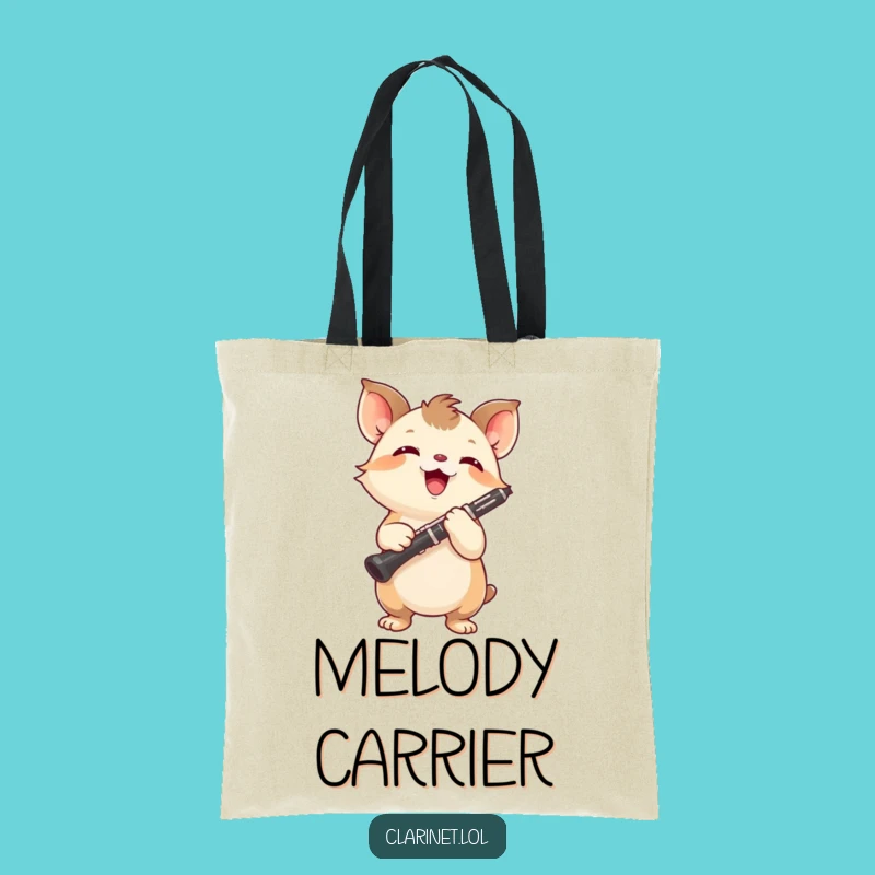 Funny Energetic Creature Clarinet Tote Bag: Carry Your Ambition and Gear